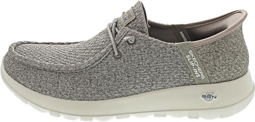 Skechers herr GO WALK MAX HALCYON Sneakers, Taupe Textile, 43 EU