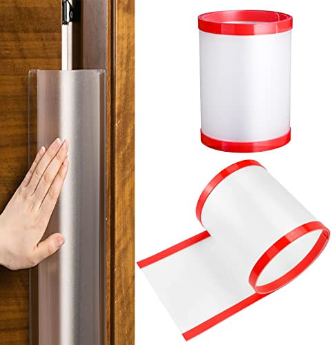 2 Stück Fingerklemmschutz Türen mit transparenter, 17x120CM, Klemmschutz tür Selbstklebend, Einklemmschutz für Die tür, Fingerklemmschutz Türen, für Kindergarten, Klassenzimmer, Schlafzimmer