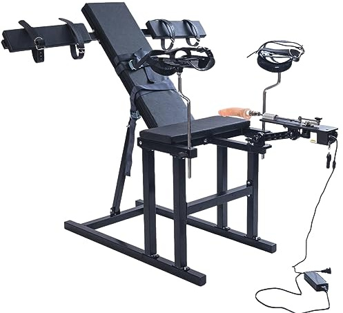BDSM Sex Stuhl Massagestuhl Mit Sexmaschine 2 In 1 Neuer Verstellbare Sex Möbel Folter Strafbock Bondage Sm Stuhl Handschellen Fußfesseln Fesseln Set SM Erotisches Sexspielzeug