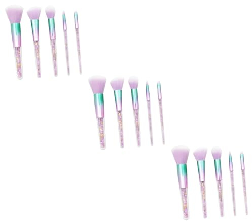 DOITOOL 15stücke Teiliges Für Professionelle Kosmetik Transparentes Makeup-pinselset Mit Augen Und Gesichtspinseln Für Frauen Und Makeup-anfänger
