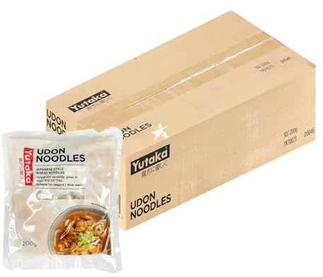 Yutaka Wok Ready Udon Noodles 200g (Pack of 30) | Authentic Japanese Thick Wheat Noodles | Quick-Cook & Perfect for Stir-Fries, Soups & Hot Pots