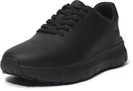 Timberland PRO Women's Power Shift Leather Soft Toe Gripmax Slip Resistant Hospitality Work Shoe, Black, 8.5M