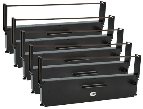 vhbw 5X Farbband Schriftband kompatibel mit Epson TMX 930, TM-U 950 Series, TM-U 950 P Nadeldrucker, Bondrucker - Lila