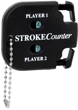 YYCLIPY Portable digital Golf Score Counter Mini Golf Shot Clicker Counter Golf Score Indicator Black with Keychain Dial Resetting Tool for Golf Game Scorekeeper Golf Gadgets Outdoor Sport