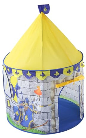 GALPADA Tente De Jeu Château pour Garçon Et Filles Maison De Tente Jaune Grand Format Résistante à Eau De Jeu pour Filles Et Garçons Adaptée Intérieur Et Extérieur