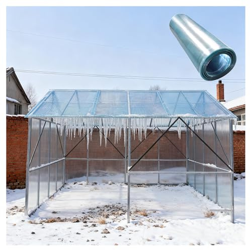 Transparenta Värmeisolerande Dagsljuspaneler, UV Beständiga Belysningspaneler Reservskydd Pergola Carport för Utomhusbruk, Växthus, Skjul, Carportar(1x20m/3.28x65.6ft)