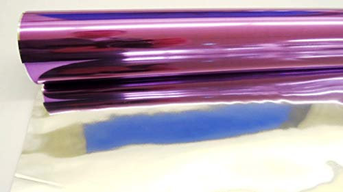 Unbekannt Giftwrap Geschenkfolie 75cm x 50m Rolle, Lila, Metallic, Elegant und Dekorativ, Für Geburtstage