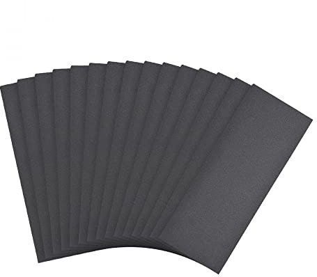 sourcing map 500 Grits Sanding Sheets 9-inch x 3.6-inch Wet Dry Silicon Carbide Sandpaper for Wood Furniture Metal Automotive Polishing 15pcs