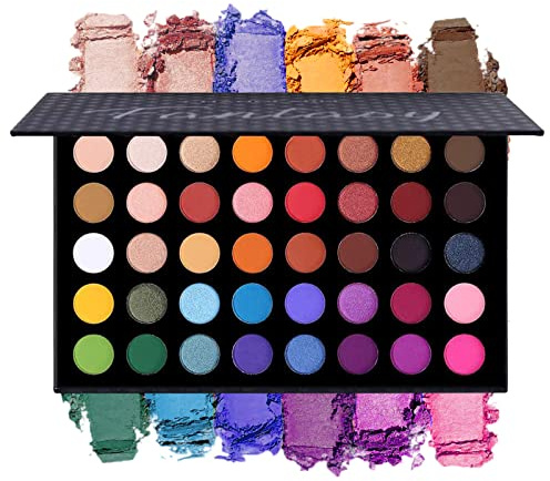 Bunte Lidschatten-Palette Make-up Kontur Metallic Lidschatten-Palette Make-up Matt Schimmer 40 Farben Hochpigmentiert Professional Warm Natural Bronze Neutral Smoky Cosmetic