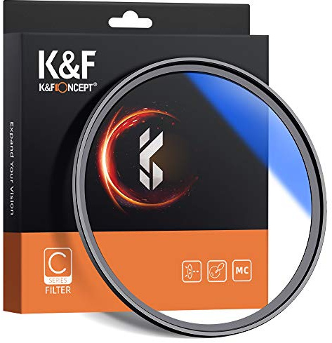 K&F Concept HMC Filtre de protection UV Digital HD Slim pour Canon Nikon Sony 72 mm