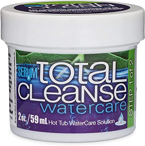 Hot Tub Serum Total Cleanse Gel, Hot Tub Cleaner, Purge & Flush, Works with Both Indoor & Outdoor Hot Tub & Spas, Clean Pipes & Jets Gunk Build Up, Purges 400 Gallon Water Tub 4 Times (2 oz)