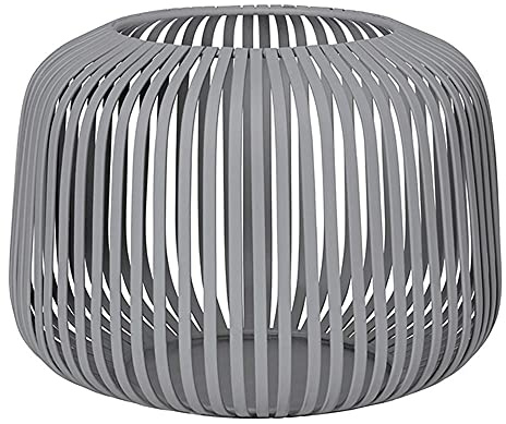 blomus Laterne LITO | Farbe Steel Gray | Größe XS | Stahl pulverbeschichtet | L 14 x B 14 x H 10 cm | schöner Lichteffekt | tolle Dekoration | robuste Verarbeitung
