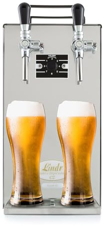 ich-zapfe Zapfanlage mit Kühlung, Durchlaufkühler für Bier, Kontakt 40 von Lindr, Bier-Zapfanlage gekühlt, leistungsstarke Bierzapfanlage, 2-leitig, 50 Liter/h, Green Line