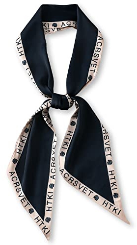 LumiSyne Femme Écharpe En Soie Imprimé à Pois Motif Paisley Style Rétro Classique Foulard En Satin Étroit Et Longue Fichu Décoratif Bandeau De Cheveux Cravate Ruban