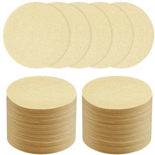 HOTUT Rund Kaffee Filterpapier, 400 Stück Espresso Papierfilter, 58mm Kaffeepapierfilter kompatible mit vielzahl Kaffeekocher - Braun