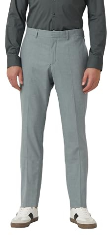 s.O Pure: Anzughose mit feiner Webstruktur salbeigrün 48