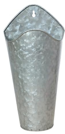 ABOOFAN 2pièces Seau à Galvanisé Décoration Moderne pour Intérieur Et Extérieur Pot Suspendu Pratique Et Élégant Dimensions pour Plantes Et