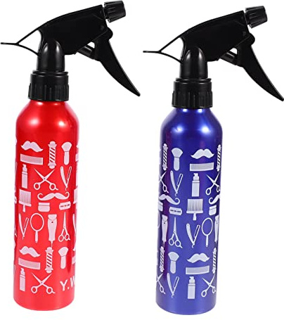 FRCOLOR 2 Pulverizadores de Agua para Peluquería de 2 Piezas en Pet, Botella de Spray Vacía para Hidratación del Cabello, Fácil de Peinar y Cortar, Adecuado para Salones