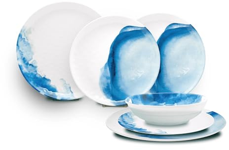 FLAMEFIELD Non Slip DEEP SEA 12 PC Melamine Set