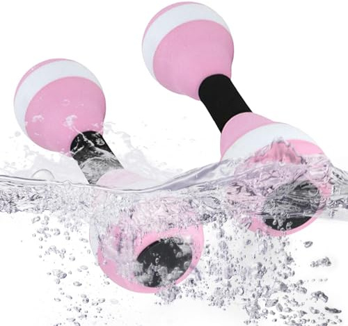 Set di 2 manubri per esercizi acquatici, in EVA per piscina, per esercizi acquatici, per acquagym, peso 'acqua imbottiti, morbidi per l'esercizio in piscina, acquagym, rafforzamento