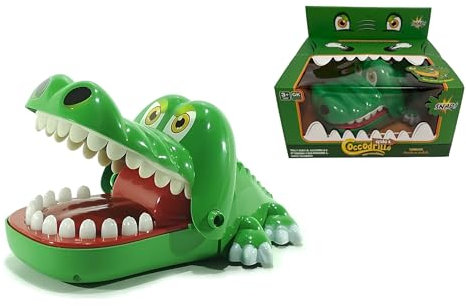 Gioco Coccodrillo Denti Misura Grande Coccodrillo Schiaccia Denti Coccodrillo Giocattolo Classico Bocca Dentista Morso Dito Sfida il Coccodrillo Gioco Bambini Gioco di abilità Coccodrillo Giocattolo