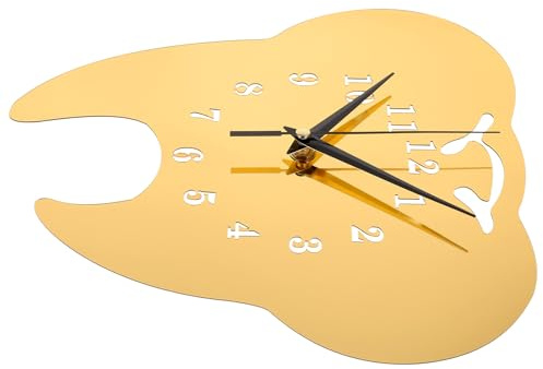 Cabilock Spiegel Wanduhr Zahnform Leise Uhr Für Moderne Zahnarztpraxis Dekoratives Stille Wanduhr Wohnzimmer Küche