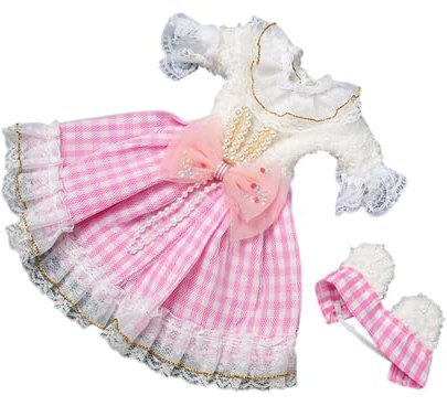 1/6 BJD Puppe, Prinzessinnen Kleid, Outfit, Cosplay Foto Requisiten, Zum Anziehen, Zum Basteln Eigener Puppen für 30 cm Große Actionfiguren Puppen, Rosa