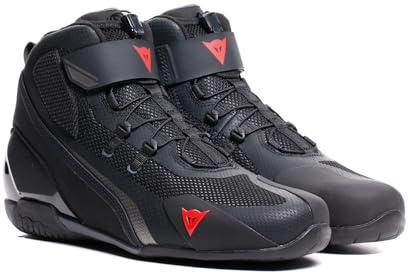 Dainese Herren HERIAN AIR Shoes Belüftete Motorradschuhe, Schwarz/Anthrazit, 39 EU