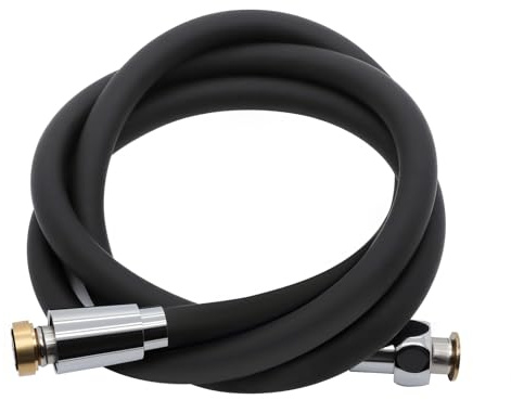 DLYYPLUS Silikon Duschschlauch 1,5m, Flexibel ultraweiche Brauseschlauch, Duschkopf Schlauch, duschschlauch verlängerung für Wohnmobile, Sprühgerät, Bidet, Haustierbad, Weiß