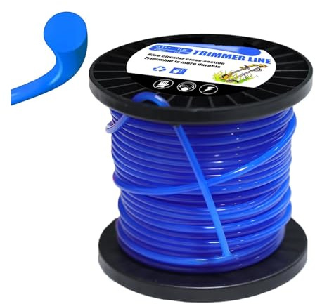 1 Rolle 1,6/2,4/2,7/3,0/4,0 Mm X 100 M Nylon-Trimmerschnur For Freischneider, Strimmerseil, Rasenmäher, Freischneider, Rasentrimmer, Runde Schnur(4.0mm 32m)