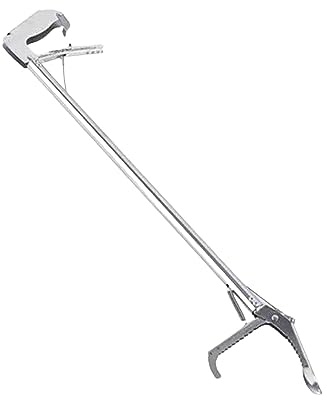 Serpente cattura rettili serpenti a sonagli, cattura pesci, in acciaio inox, pieghevole, pinze per frutti di mare, clip per serpenti, strumento autobloccante, 75 cm