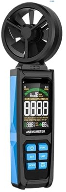 Anemometer, Handheld Digital Anemometer, LCD Backlight Air Wind Speed Scale, Accurately Measure Wind Speed & Temperature Measure