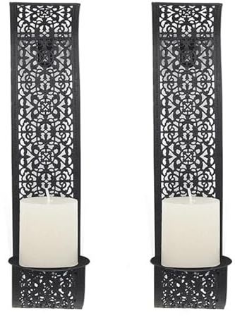 2 pezzi soluzione di scaffalature portacandele for applique da parete a colonna for montaggio a for la decorazione della stanza supporto for candele Per Soggiorno