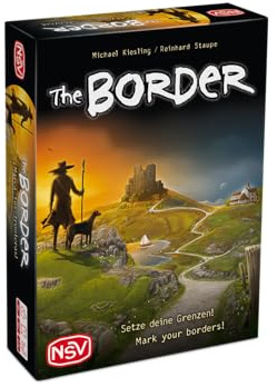 NSV - THE Border, Würfelspiel - spannende Mischung aus Planung und Risiko | Ohne Wartezeit, Grenzen setzen und Gebiete umschließen (für 2-4 Spieler ab 8 Jahren)