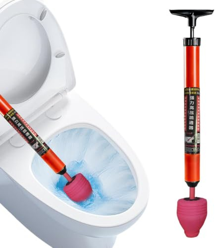 Stantuffo per WC ad alta pressione – Strumento per sbloccare lo scarico del | Stantuffo per WC ad alta pressione 2026, 65x10 cm, design in ABS riutilizzabile, potente sbloccatore di scarico 'aria per