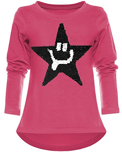 Kinder Mädchen Wende Pailletten Shirt 21897 Pink 104