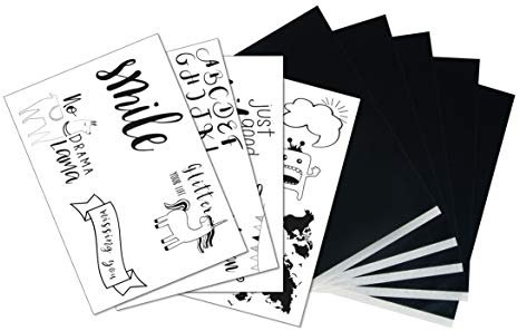 Rayher 67294000 5x DIN A4 Transferpapier mit Vorlagen Smile, zum Übertragen von Motiven