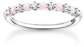 THOMAS SABO Ring rosa und weiße Steine 925 Sterlingsilber