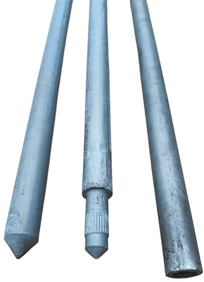 Tiefenerder Erder Erdung SET 3m 2x1500mm Ø16 feuerverzinkt HAMMER PREIS (Ø16 Verlängerung 1,5m)