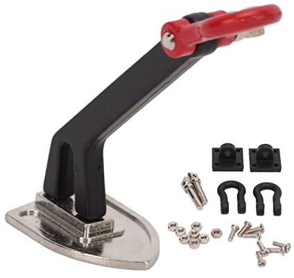 Reemplazo de Ancla de Cabrestante de Coche RC de Metal, Ancla de Oruga RC de Aleaci¨®n de Aluminio Ligero 1/10 Decoraci¨®n de Oruga RC(Color de Costura Negro y Plata.)