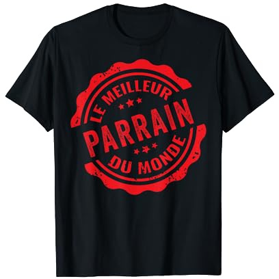 Idée Cadeau Futur Parrain Drôle Meilleur Parrain Du Monde T-Shirt
