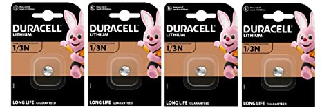 Duracell CR1/3N, CR11108, Lithium 6V - 4 Batterien