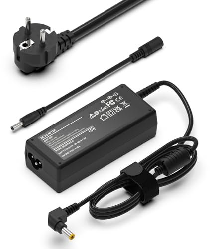 Hafiuege 65w Chargeur Ordinateur Portable pour Toshiba Satellite C50 P50 C55 C660 C670 C850 C855 L500 L550 ASUS Vivobook Zenbook Pc