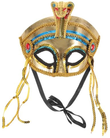 COSMEVIVI Halloween Ägyptischer Stil Für Damen Halbgesichtsmaske Cosplay Party-accessoire Für Und Halloween Kreative Und Dekoration Leicht Und