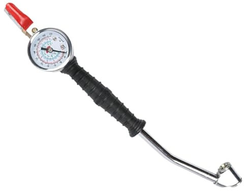 Kurbelinflationsstange - Kurbelinflation Nach Der Schnellen Inflation Luftdüsen -Werkzeug 0-220 Psi Mit Druckmessgeräte | Vielseitiges Werkzeug Der Kurbel Reifeninflation Für Transporter
