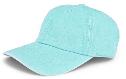 styleBREAKER Unisex Baseball Cap Vintage Baumwolle, Hellblau