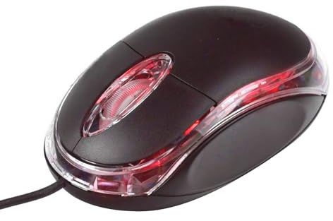 Mini óptico ratón con cableado - ratones de juegos compactos, accesorio de oficina ergonómica | Dispositivo de control de precisión liviano, ratón de seguimiento del cursor de alta velocidad, cómodo m