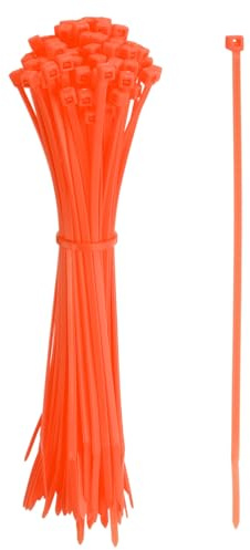 YELARXI Zip Ties Plastic Cable Ties, Self-Locking Wire Zip Tie 6 Inch Fit for Home Garden Office Workshop Travel - (1000 Pack, Orange)