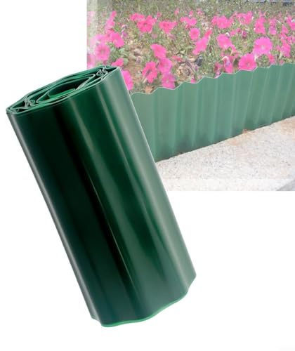 Rouleau de bordure de pelouse en plastique souple durable 30/40 cm x 9 m – Parfait pour les bordures de jardin, les parterres de fleurs, les allées et les séparateurs de paysage extérieur pour une