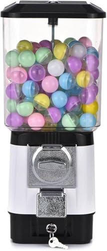 Distributeur Automatique De Bonbons, Jouet, À Pièces, avec Boules Vides Et Jetons en Acier Inoxydable, Surprises Et Souvenirs D'enfance, for Magasins De Jeux(Gray)